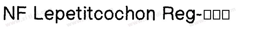 NF Lepetitcochon Reg字体转换